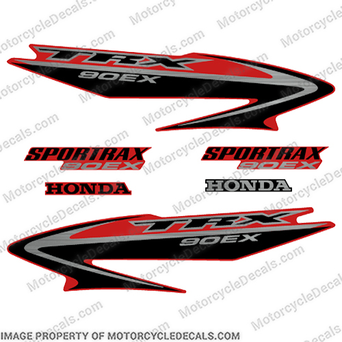 2008 Honda Sport Trax 90EX ATV Decals honda, atv, sporttrax, sport, trax, offroad, off road, decals, decal, stickers, motor, bike, motorbike, streetbike, motorcycle, cycle, 2008, 08, 90ex, 90cc, 