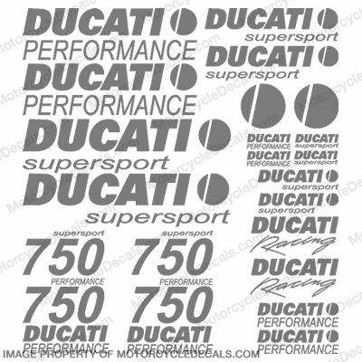Ducati 750 Supersport Decal Kit - Any Color! INCR10Aug2021