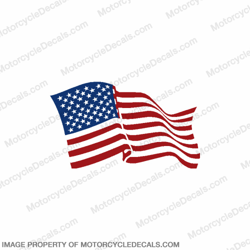 Flag Decal - American (Wavy) 6" INCR10Aug2021