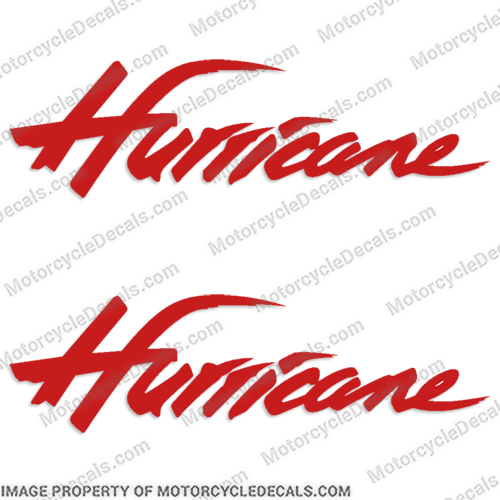 Honda Hurricane Motorcycle Decals (Set of 2) - Any Color honda, hurricane, motorcycle, motor, cycle, decals, stickers, decal, gas, fuel, tank, any, color, single, street, bike, 