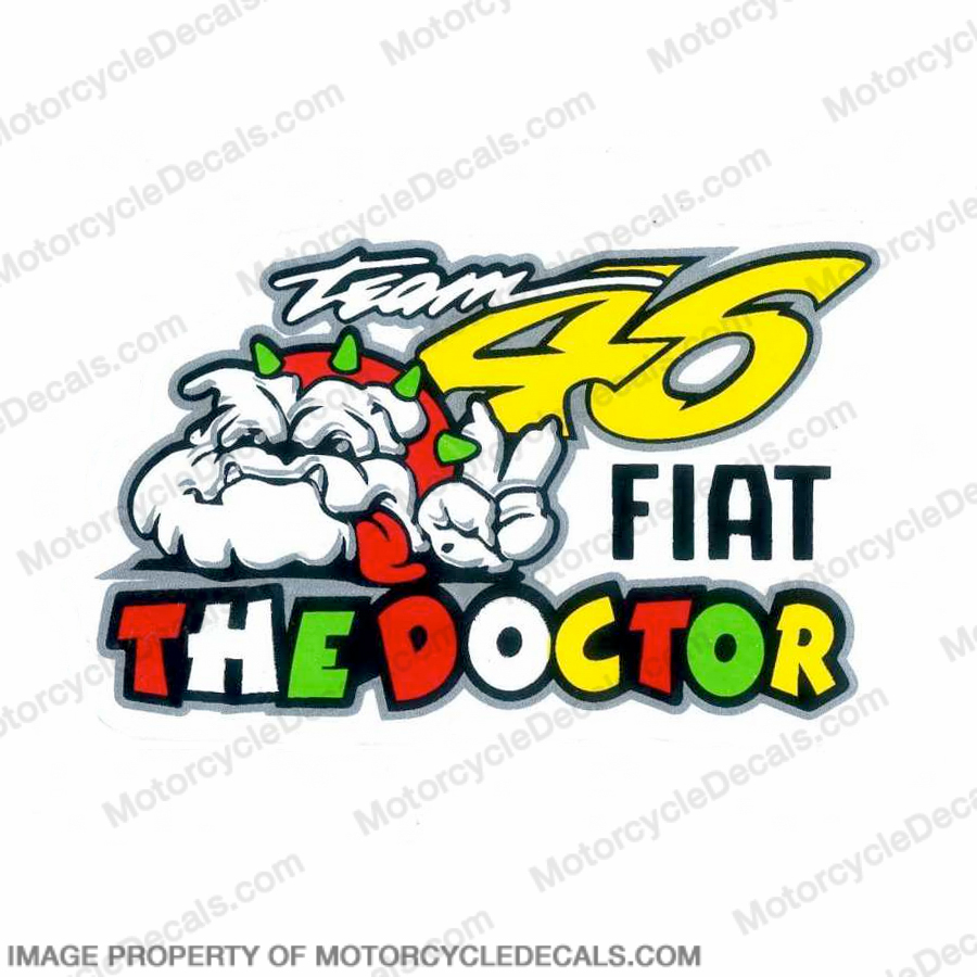 Valentino Rossi "The Doctor Team 46" Decal INCR10Aug2021