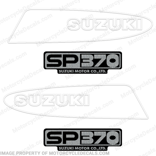 Suzuki SP370 Motorcycle Decals - 1980s INCR10Aug2021